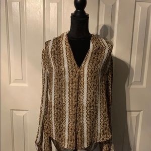 Beautiful Michael Kors Snakeskin Print Blouse